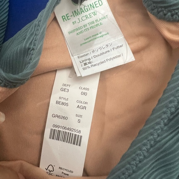 Jcrew bikini bottoms size small/blueish green - Picture 3 of 3